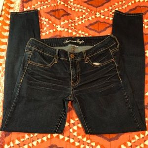 American Eagle jeggings dark wash super stretch